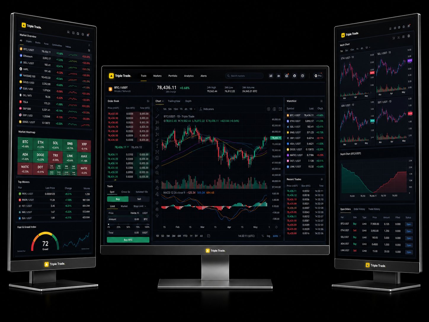 Triple Trade on desktop and mobile